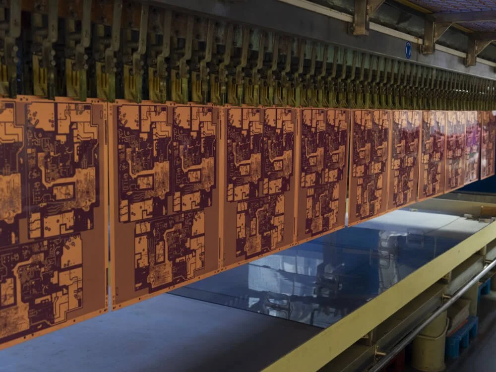 Produzione di PCB - placcatura