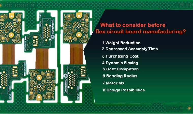 what should be considered before flex circuit manufacturing