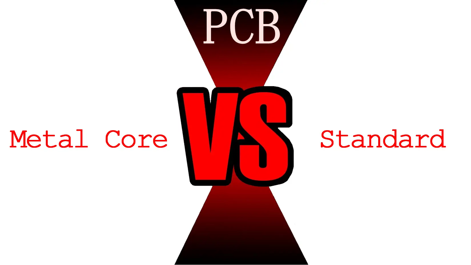 メタルコアPCB対. 標準PCB