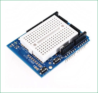 prototype with breadboard shield