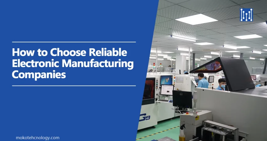 How to Choose Reliable Electronic Manufacturing Companies