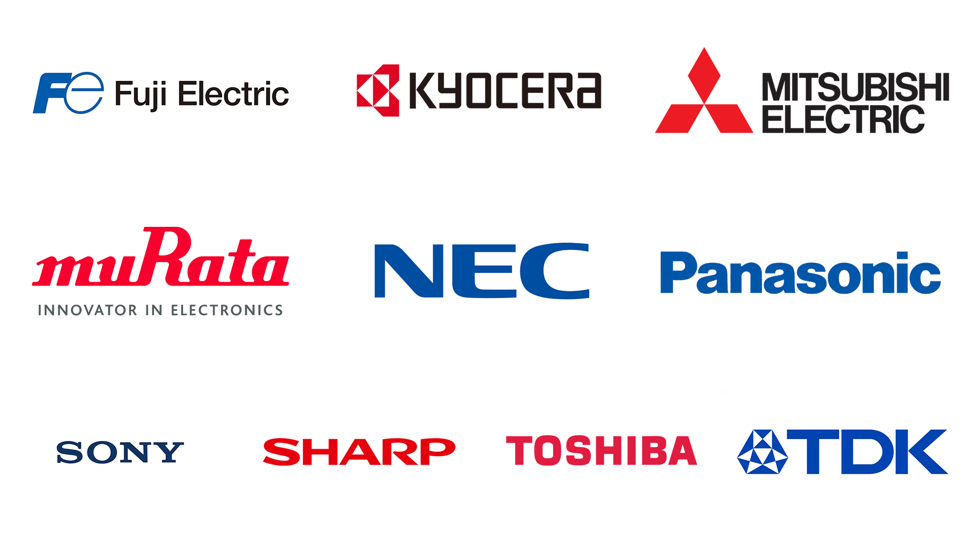 Principais fabricantes de eletrônicos no Japão