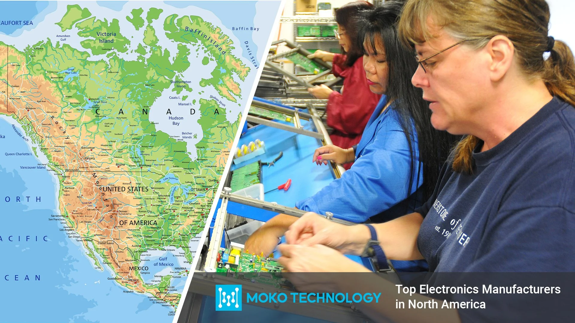 fabricantes de eletrônicos na América do Norte