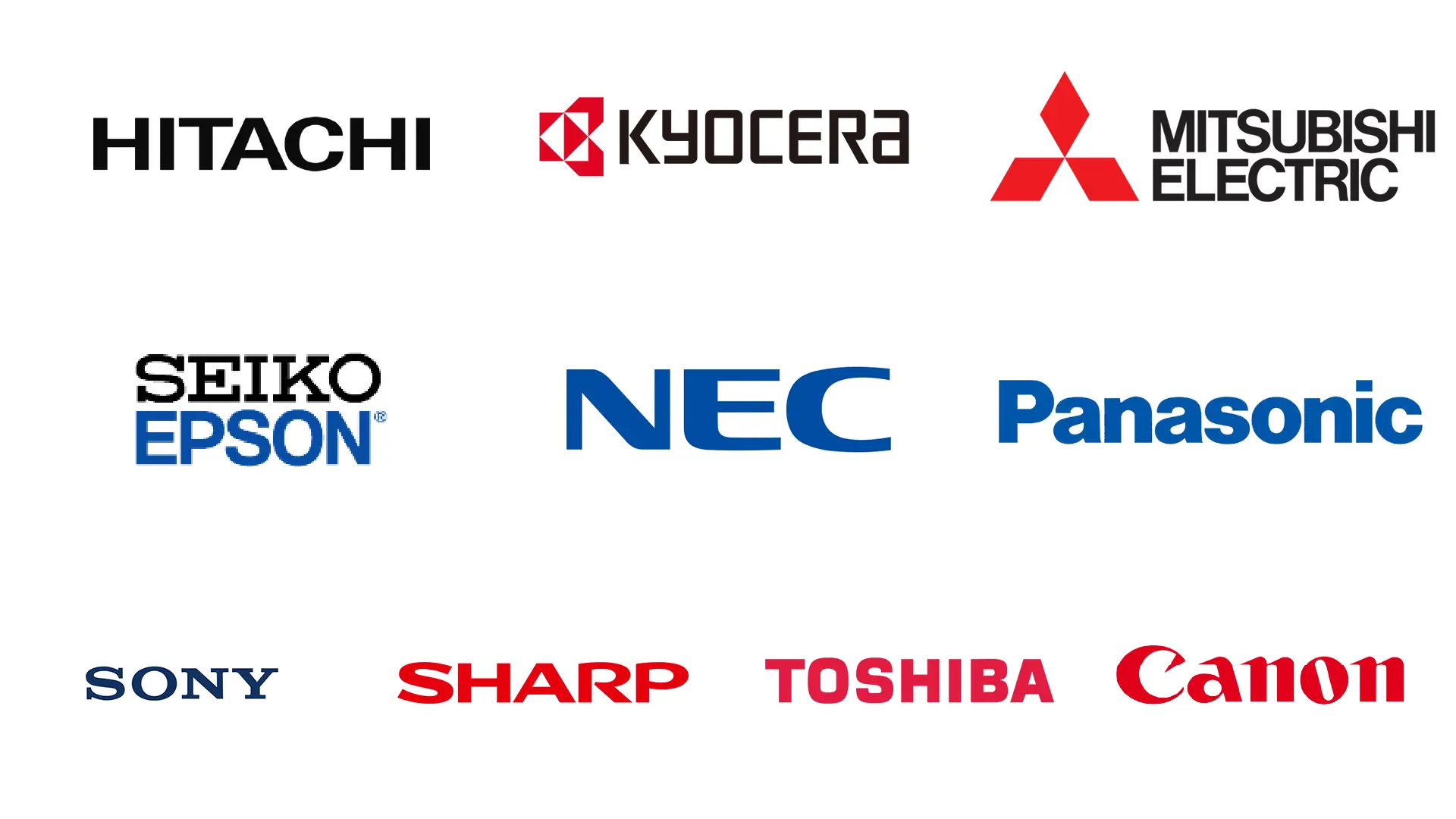 top 10 electronics manufactuers in Japan