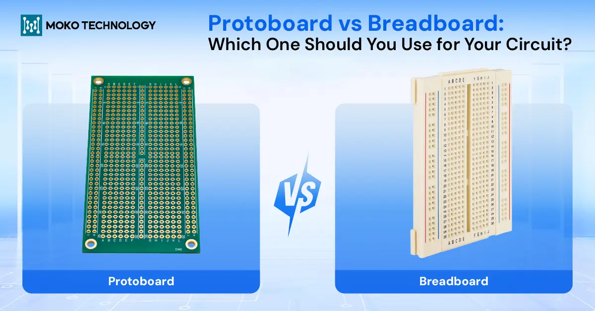Protoboard vs Breadboard blog banner