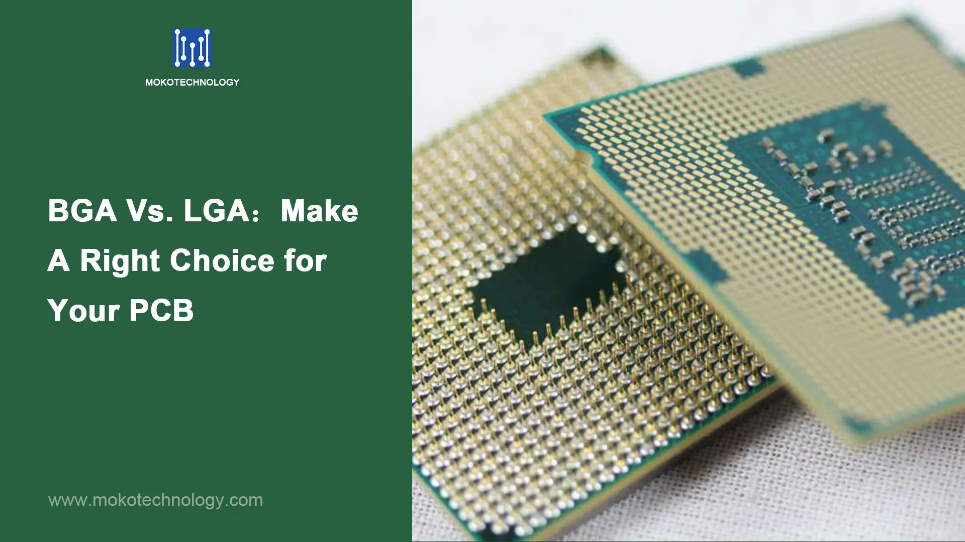 BGA 比較. LGA：為您的 PCB 做出正確的選擇