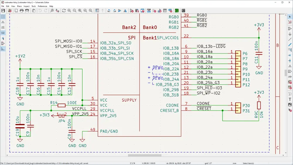 kicad PCB design software