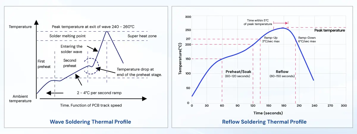 Wellenlöten vs. Reflowlöten: Wärmeprofil